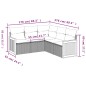 vidaXL 5-tlg. Garten-Sofagarnitur mit Kissen Schwarz Poly Rattan vidaXL 5-tlg. Garten-Sofagarnitur mit Kissen Schwarz Poly Rattan