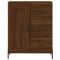 Highboard Braun Eichen-Optik 69,5x34x180 cm Holzwerkstoff Highboard Braun Eichen-Optik 69,5x34x180 cm Holzwerkstoff