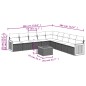 vidaXL 10-tlg. Garten-Sofagarnitur mit Kissen Schwarz Poly Rattan vidaXL 10-tlg. Garten-Sofagarnitur mit Kissen Schwarz Poly Rattan