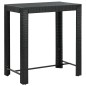 7-tlg. Gartenbar-Set mit Kissen Poly Rattan Schwarz 7-tlg. Gartenbar-Set mit Kissen Poly Rattan Schwarz