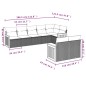 vidaXL 8-tlg. Garten-Sofagarnitur mit Kissen Schwarz Poly Rattan vidaXL 8-tlg. Garten-Sofagarnitur mit Kissen Schwarz Poly Rattan