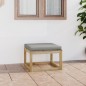 Gartenhocker mit Kissen Grün Imprägniertes Kiefernholz Gartenhocker mit Kissen Grün Imprägniertes Kiefernholz