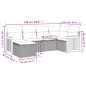vidaXL 6-tlg. Garten-Sofagarnitur mit Kissen Beige Poly Rattan vidaXL 6-tlg. Garten-Sofagarnitur mit Kissen Beige Poly Rattan