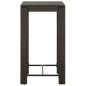 vidaXL 3-tlg. Gartenbar-Set mit Kissen Poly Rattan Braun vidaXL 3-tlg. Gartenbar-Set mit Kissen Poly Rattan Braun