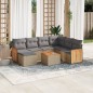vidaXL 8-tlg. Garten-Sofagarnitur mit Kissen Beige Poly Rattan vidaXL 8-tlg. Garten-Sofagarnitur mit Kissen Beige Poly Rattan