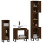 3-tlg. Badmöbel-Set Braun Eichen-Optik Holzwerkstoff 3-tlg. Badmöbel-Set Braun Eichen-Optik Holzwerkstoff