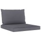 Gartensofa 4-Sitzer mit Kissen in Anthrazit Gartensofa 4-Sitzer mit Kissen in Anthrazit
