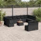 vidaXL 13-tlg. Garten-Sofagarnitur mit Kissen Schwarz Poly Rattan vidaXL 13-tlg. Garten-Sofagarnitur mit Kissen Schwarz Poly Rattan