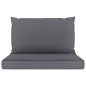 Gartensofa 4-Sitzer mit Kissen in Anthrazit Gartensofa 4-Sitzer mit Kissen in Anthrazit