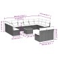 vidaXL 13-tlg. Garten-Sofagarnitur mit Kissen Grau Poly Rattan vidaXL 13-tlg. Garten-Sofagarnitur mit Kissen Grau Poly Rattan