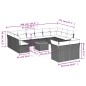 vidaXL 13-tlg. Garten-Sofagarnitur mit Kissen Grau Poly Rattan vidaXL 13-tlg. Garten-Sofagarnitur mit Kissen Grau Poly Rattan