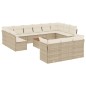vidaXL 14-tlg. Garten-Sofagarnitur mit Kissen Beige Poly Rattan vidaXL 14-tlg. Garten-Sofagarnitur mit Kissen Beige Poly Rattan