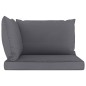 6-tlg. Garten-Lounge-Set mit Anthrazit Kissen 6-tlg. Garten-Lounge-Set mit Anthrazit Kissen