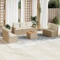 vidaXL 8-tlg. Garten-Sofagarnitur mit Kissen Beige Poly Rattan vidaXL 8-tlg. Garten-Sofagarnitur mit Kissen Beige Poly Rattan