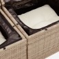 vidaXL 8-tlg. Garten-Sofagarnitur mit Kissen Beige Poly Rattan vidaXL 8-tlg. Garten-Sofagarnitur mit Kissen Beige Poly Rattan