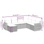 vidaXL 7-tlg. Garten-Sofagarnitur mit Kissen Schwarz Poly Rattan vidaXL 7-tlg. Garten-Sofagarnitur mit Kissen Schwarz Poly Rattan