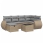 vidaXL 7-tlg. Garten-Sofagarnitur mit Kissen Beige Poly Rattan vidaXL 7-tlg. Garten-Sofagarnitur mit Kissen Beige Poly Rattan
