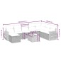 vidaXL 9-tlg. Garten-Sofagarnitur mit Kissen Schwarz Poly Rattan vidaXL 9-tlg. Garten-Sofagarnitur mit Kissen Schwarz Poly Rattan