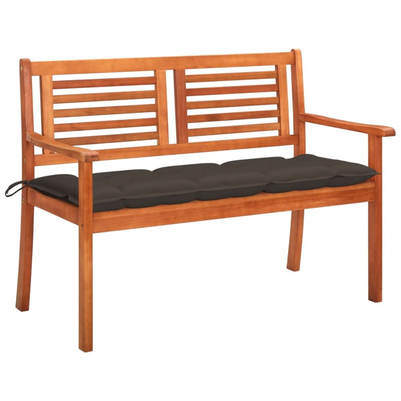 vidaXL 2-Sitzer-Gartenbank mit Auflage 120 cm Massivholz Eukalyptus vidaXL 2-Sitzer-Gartenbank mit Auflage 120 cm Massivholz Eukalyptus