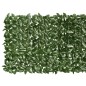vidaXL Balkon-Sichtschutz mit Dunkelgrünen Blättern 500x100 cm vidaXL Balkon-Sichtschutz mit Dunkelgrünen Blättern 500x100 cm