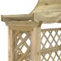 vidaXL Gartenpergola mit Dach und Bank Kiefernholz Imprägniert vidaXL Gartenpergola mit Dach und Bank Kiefernholz Imprägniert