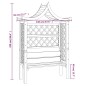 vidaXL Gartenpergola mit Dach und Bank Kiefernholz Imprägniert vidaXL Gartenpergola mit Dach und Bank Kiefernholz Imprägniert