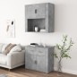 vidaXL Highboard Betongrau Holzwerkstoff vidaXL Highboard Betongrau Holzwerkstoff