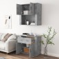 vidaXL Highboard Betongrau Holzwerkstoff vidaXL Highboard Betongrau Holzwerkstoff