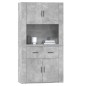 vidaXL Highboard Betongrau Holzwerkstoff vidaXL Highboard Betongrau Holzwerkstoff