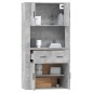 vidaXL Highboard Betongrau Holzwerkstoff vidaXL Highboard Betongrau Holzwerkstoff