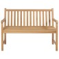 vidaXL Gartenbank mit Weinroter Auflage 120 cm Massivholz Teak vidaXL Gartenbank mit Weinroter Auflage 120 cm Massivholz Teak