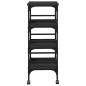 vidaXL Küchenwagen Schwarz 45x35x89,5 cm Holzwerkstoff vidaXL Küchenwagen Schwarz 45x35x89,5 cm Holzwerkstoff