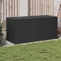 vidaXL Gartentruhe Schwarz 283L Poly Rattan vidaXL Gartentruhe Schwarz 283L Poly Rattan