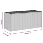 vidaXL Gartentruhe Schwarz 283L Poly Rattan vidaXL Gartentruhe Schwarz 283L Poly Rattan