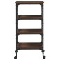 vidaXL Küchenwagen Braun Eichen-Optik 45x35x89,5 cm Holzwerkstoff vidaXL Küchenwagen Braun Eichen-Optik 45x35x89,5 cm Holzwerkstoff