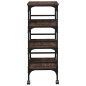 vidaXL Küchenwagen Braun Eichen-Optik 45x35x89,5 cm Holzwerkstoff vidaXL Küchenwagen Braun Eichen-Optik 45x35x89,5 cm Holzwerkstoff