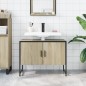 vidaXL Waschbeckenunterschrank Sonoma-Eiche 80x33x60 cm Holzwerkstoff vidaXL Waschbeckenunterschrank Sonoma-Eiche 80x33x60 cm Holzwerkstoff