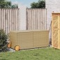 vidaXL Gartentruhe mit Rollen Beige 283L Poly Rattan vidaXL Gartentruhe mit Rollen Beige 283L Poly Rattan