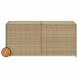 vidaXL Gartentruhe mit Rollen Beige 283L Poly Rattan vidaXL Gartentruhe mit Rollen Beige 283L Poly Rattan