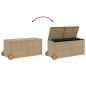 vidaXL Gartentruhe mit Rollen Beige 283L Poly Rattan vidaXL Gartentruhe mit Rollen Beige 283L Poly Rattan