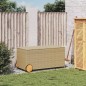 vidaXL Gartentruhe mit Rollen Beige 190L Poly Rattan vidaXL Gartentruhe mit Rollen Beige 190L Poly Rattan