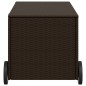 vidaXL Gartentruhe mit Rollen Braun 190L Poly Rattan vidaXL Gartentruhe mit Rollen Braun 190L Poly Rattan