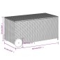 vidaXL Gartentruhe mit Rollen Braun 190L Poly Rattan vidaXL Gartentruhe mit Rollen Braun 190L Poly Rattan