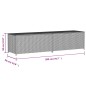 vidaXL Gartentruhe Beige 469L Poly Rattan vidaXL Gartentruhe Beige 469L Poly Rattan