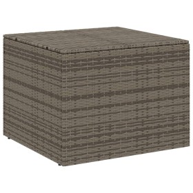 vidaXL Gartentruhe Grau 291L Poly Rattan