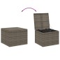 vidaXL Gartentruhe Grau 291L Poly Rattan vidaXL Gartentruhe Grau 291L Poly Rattan