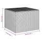 vidaXL Gartentruhe Grau 291L Poly Rattan vidaXL Gartentruhe Grau 291L Poly Rattan