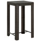 5-tlg. Garten-Bar-Set mit Armlehnen Poly Rattan Braun 5-tlg. Garten-Bar-Set mit Armlehnen Poly Rattan Braun