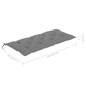 vidaXL Queen-Gartenbank mit Auflage 135 cm Massivholz Akazie vidaXL Queen-Gartenbank mit Auflage 135 cm Massivholz Akazie