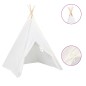 vidaXL Kinder Tipi-Zelt mit Tasche Pfirsichhaut Weiß 120x120x150 cm vidaXL Kinder Tipi-Zelt mit Tasche Pfirsichhaut Weiß 120x120x150 cm